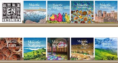 The booklets titled  Majestic Iran